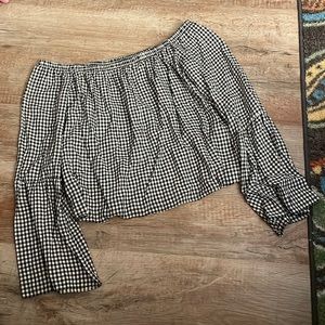 Francesca’s off the shoulder shirt